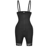 High Waist Belly Contracting Hip Lifting Pants Bottom Zipper Waist Slimming Bodybuilding Shapewear Bodysuit